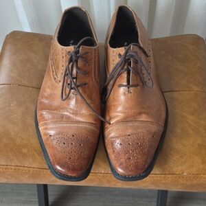 Classic Tan Leather Oxfords